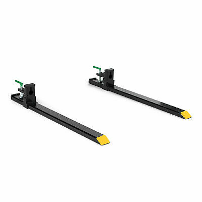 Titan Attachments Medium-duty 46" Clamp-on Pallet Forks Rated 4,000 Lb