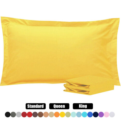 1800 Pillow Shams Standard Queen King Ultra Soft Pillowcase Set Of 2 Pillowcases