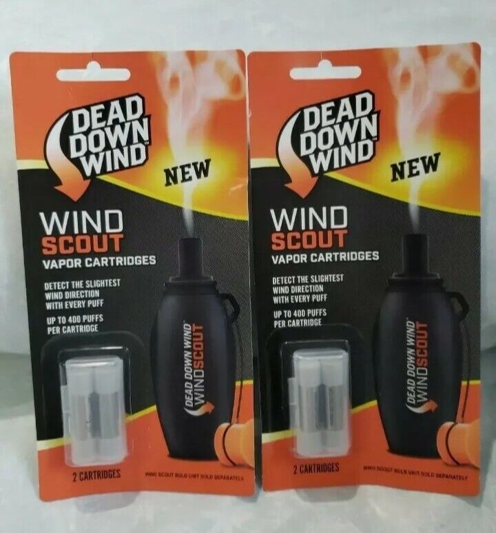 Lot Of 2 - Dead Down Wind 203518 Windscout Wind Detector Refill Catridges
