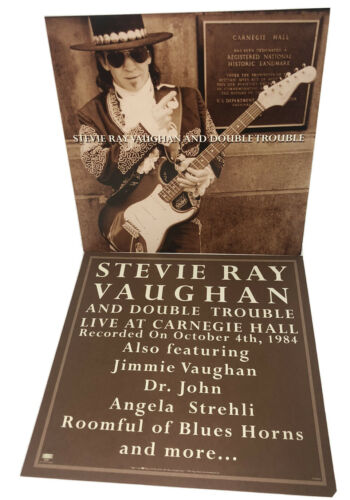 Stevie Ray Vaughan Live Carnegie Hall Album Promo Poster Flat 12x12 2 Sided