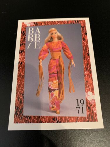 Vintage Barbie Live Action Barbie 1971 Fashion Collector Trading Card