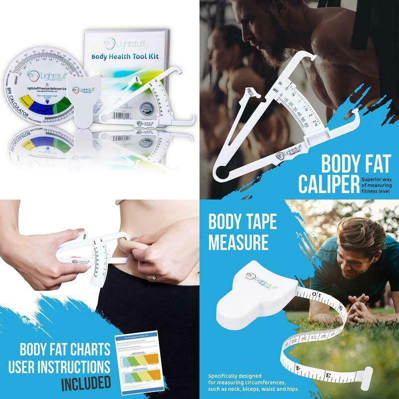 Body Fat Caliper, Body Tape Measure, Bmi Calculator - Instructions For Skinfold