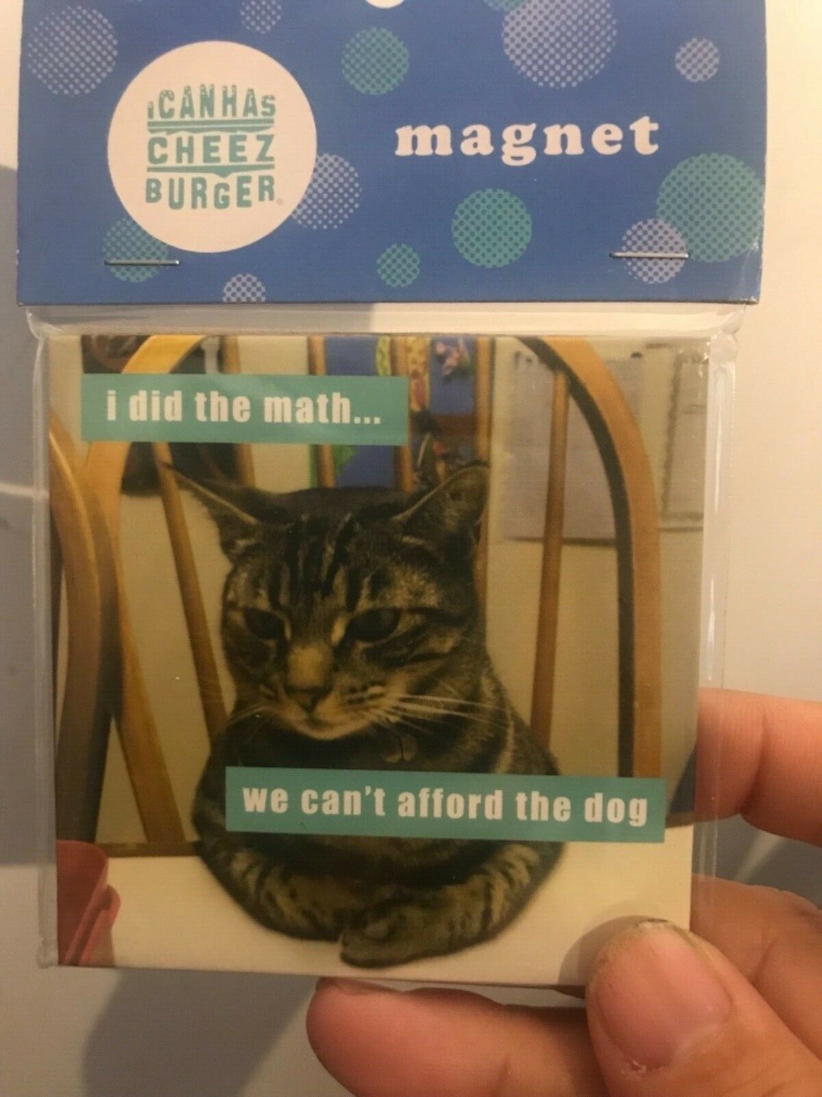 Magnet "i Did The Math We Cant Afford The Dog "cheezburger 2x2