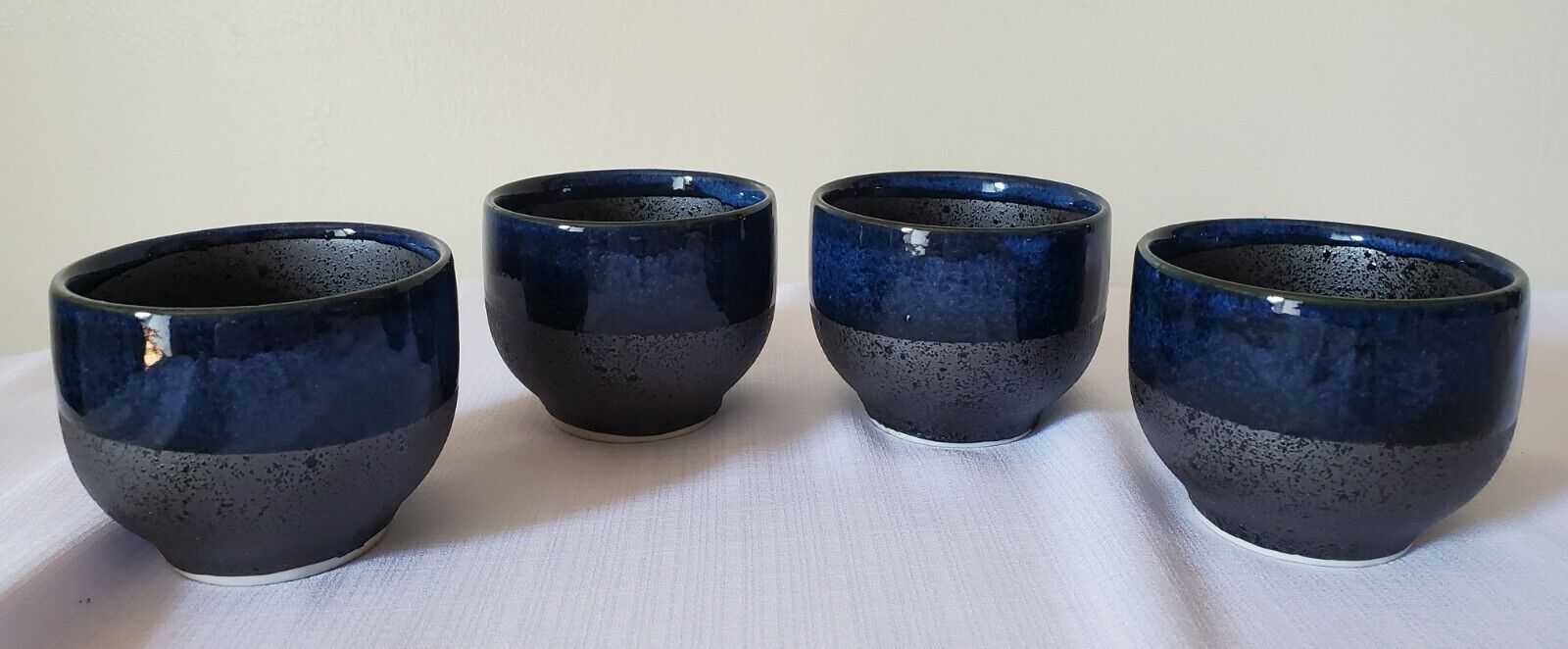 Set Of 4 Miya Japan Sake Cups Blue