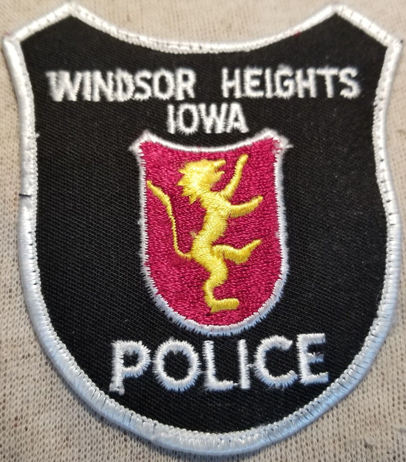 Ia Windsor Heights Iowa Police Patch