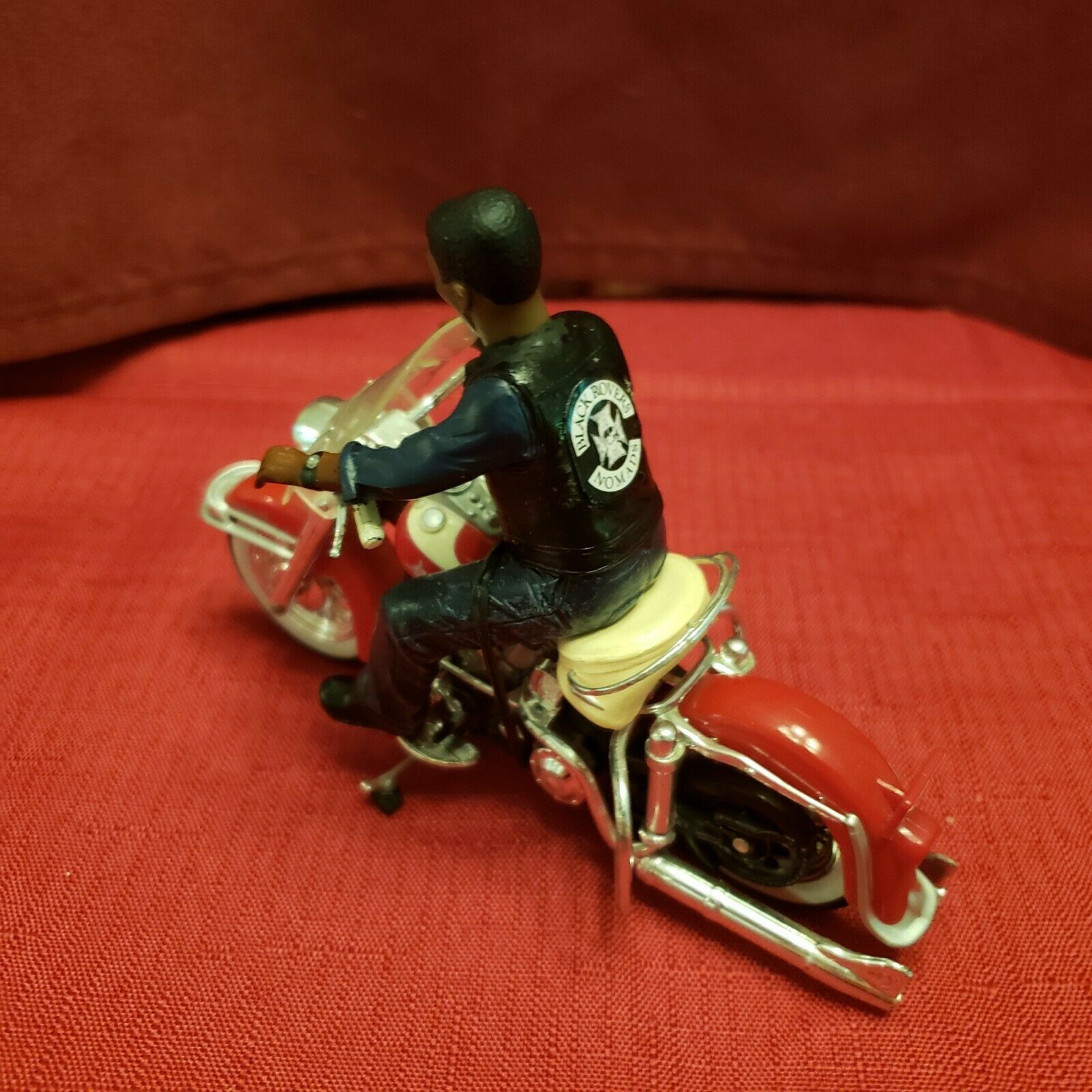 1:18 "black Rovers Nomads"   Bike Models With Male Rider Figurine ~ Custom Made!
