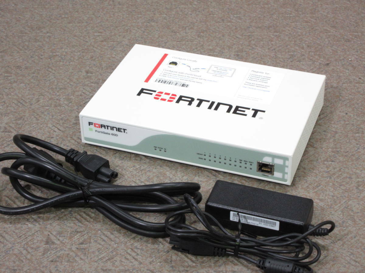 Fortinet Fortigate Fg-60d Firewall With Adapter Icense Has Expired Used From Jp