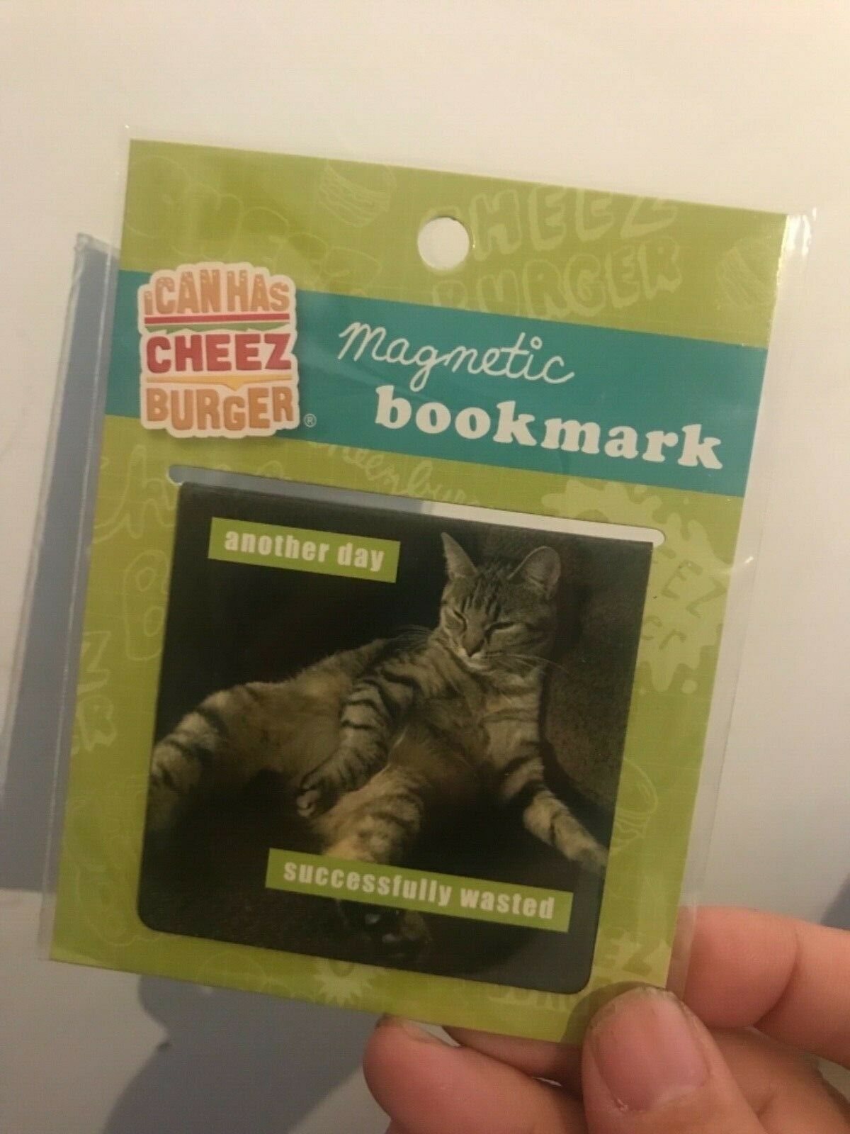 Magnetic Bookmark "another Day Successfully Wasted "cheezburger 2x2