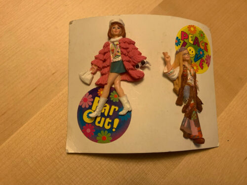 Mattel Barbie Colorful Collectors Pins, Mod/1970’s Looks, New Item, Fun Gift!
