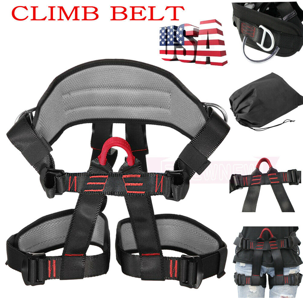 Safety Climbing Harness Rock Tree Body Fall Protection Rappelling Harness Belt