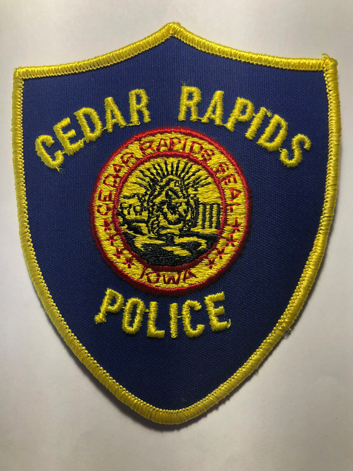 Cedar Rapids Iowa Police Patch