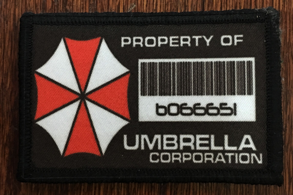Resident Evil Property Of Umbrella Corp Morale Patch Tactical Military Flag Usa