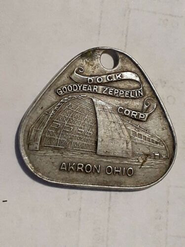 Goodyear Zeppelin Duralumin Airship Akron Pendant Medal