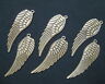 Wing Charms Pendants Steampunk Antiqued Bronze Brass 2" Angel Feather Lot Of 20