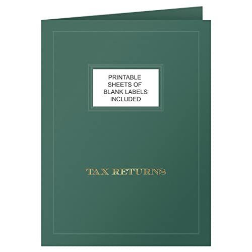 The Gallery Collection - 9 X 12 Tax Returns Presentation Folders Gold Foil Wi...