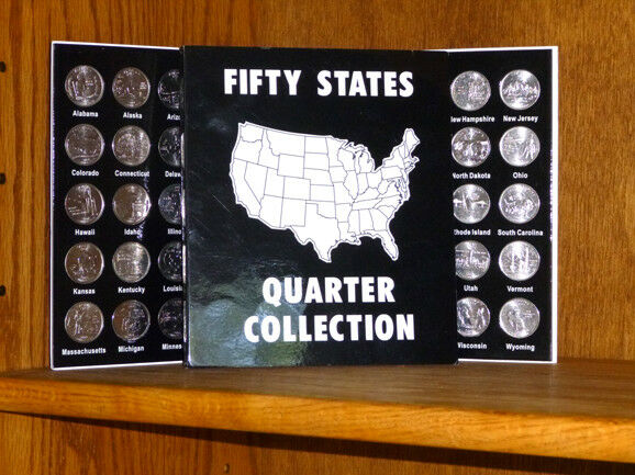 50 State Quarters Denver Mint D With Album Folder Complete Set 1999-2008