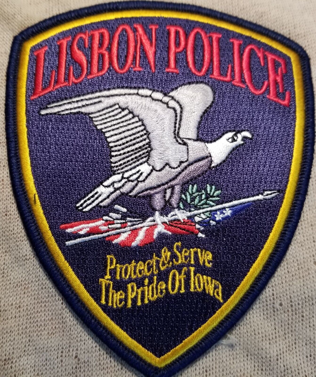 Ia Lisbon Iowa Police Patch