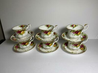 6 Royal Albert Old Country Roses  Tea Cups And Saucers 14 Sets Available