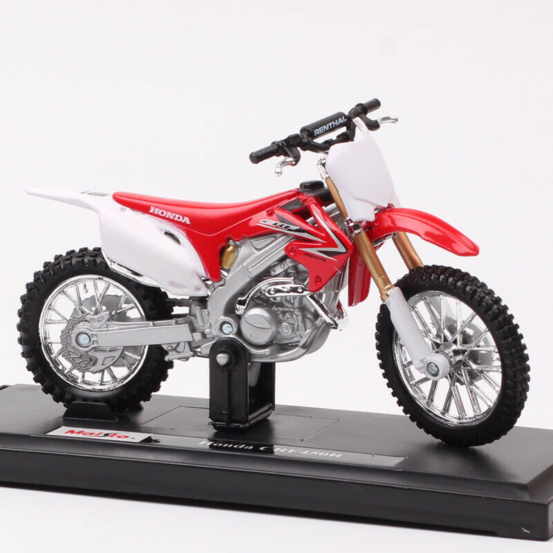 1:18 Scale Maisto Honda Crf450r Dirt Bike Model Motocross Motorcycle Diecast Toy