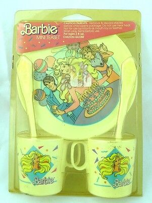 Vintage Barbie Happy Birthday Plastic Plates Cups 1988 Mattel Never Opened Imper