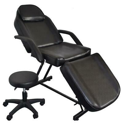 73" Portable Massage Table Chair Tattoo Parlor Spa Salon Facial Bed With Stool