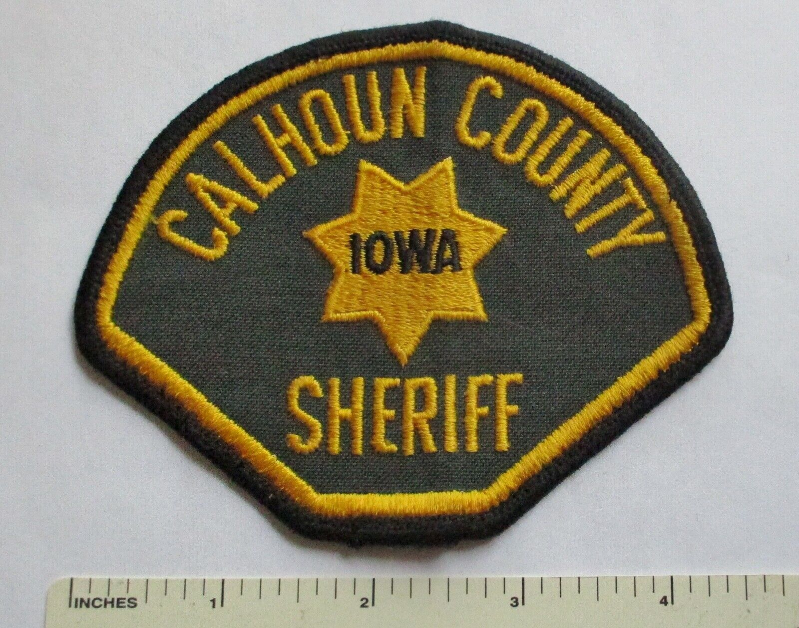 Calhoun County Iowa Sheriff Patch Used Original