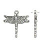 Dragonfly Charms Antiqued Silver 1 Inch Lot Of 20
