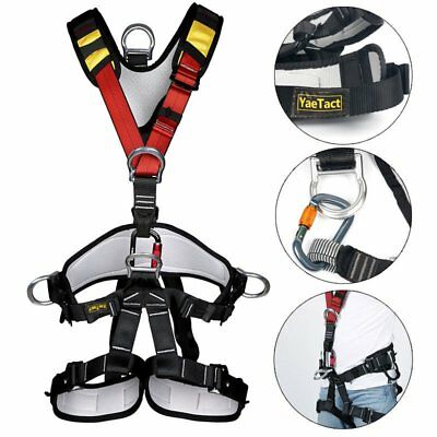 Safety Rock Tree Climbing Body Fall Protection Rappelling Harness Equipment Gear