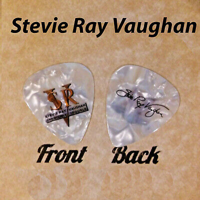 Srv Stevie Ray Vaughan Novelty Signature Guitar Pick -(q-o15)