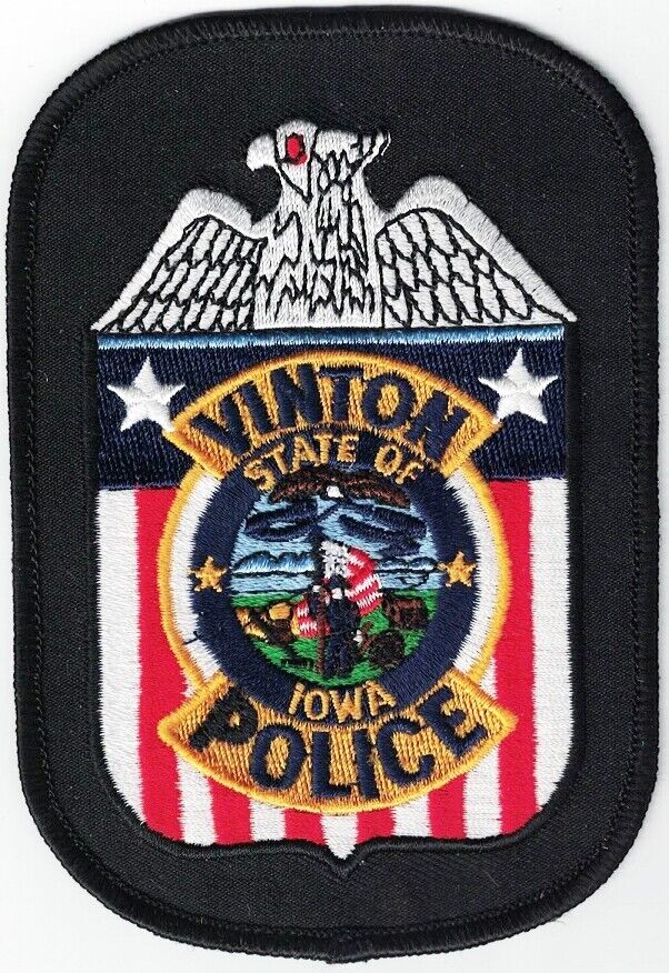 Vinton Police Patch Iowa Ia
