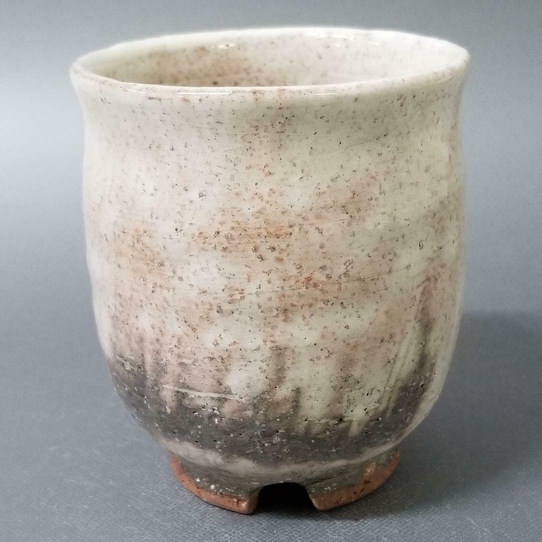 98w3)japanese Pottery Yunomi/tea Cup Wabi/sabi Artist Kunisuke Nakahara