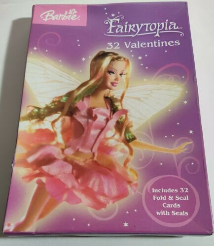 2005 Mattel Barbie Fairytopia Valentine's Cards 32 Brand New Htf