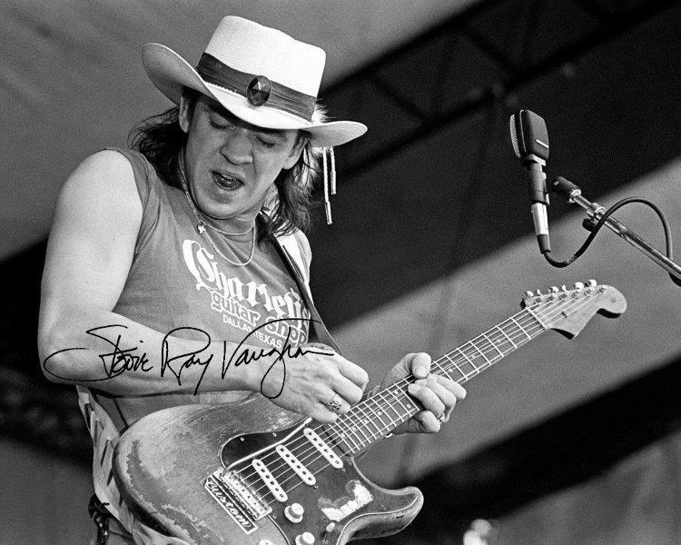 Reprint - Stevie Ray Vaughan Autographed Signed 8 X 10 Photo Poster Guitar