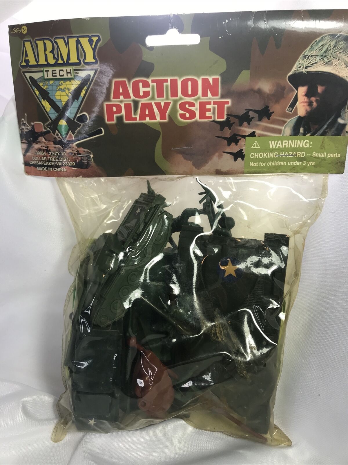 Retro Good Old Values Army Tech Plastic Toy, Action Play Set Army Guys