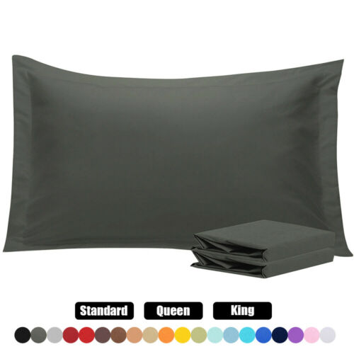 Super Soft Series Pillow Shams Set Of 2 Standard Queen King Size Pillow Cases