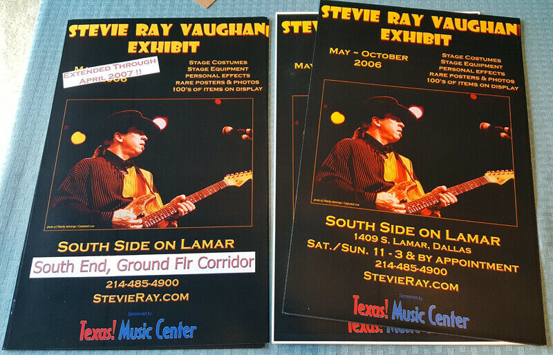 Stevie Ray Vaughan Rare Exhibition Posters From Dallas 2006-07