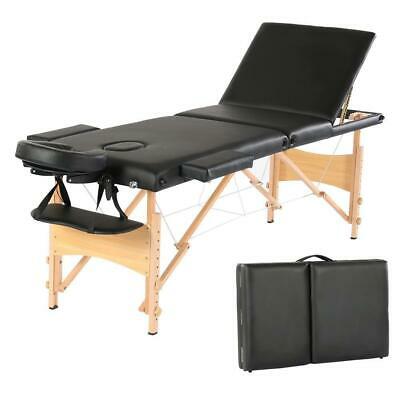 3 Fold Massage Table W/free Carry Case Bed Spa Facial Table 84" Health Beauty