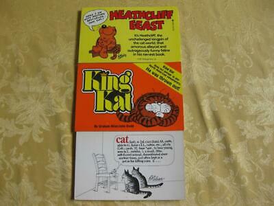 3 B. Kliban Whimsical Cat King Kat & Heathcliff 1st Edition Comic Books