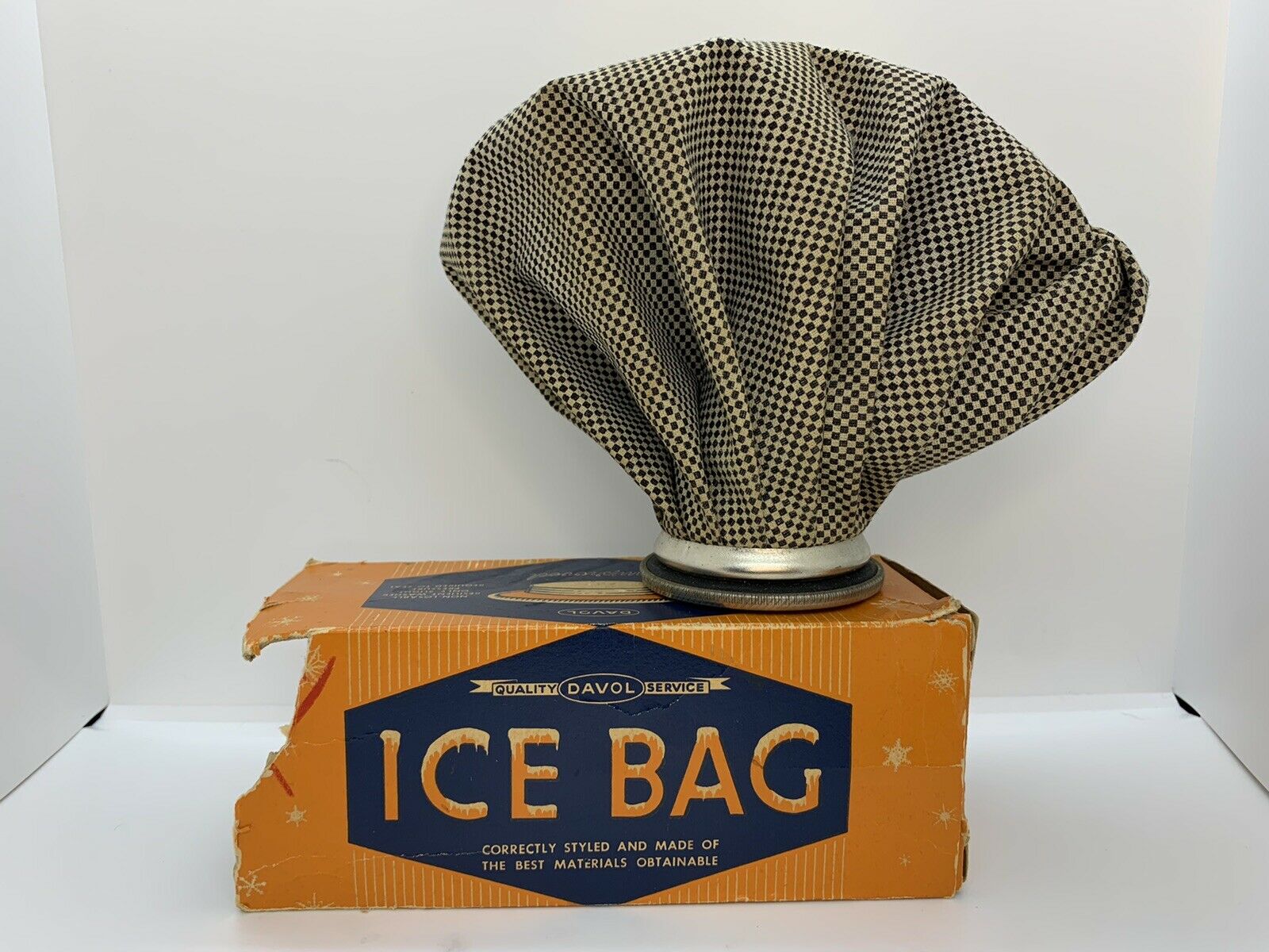 Davol Rubber Compant Ice Bag - One Turn Seal - Vintage Made In Usa Original Box