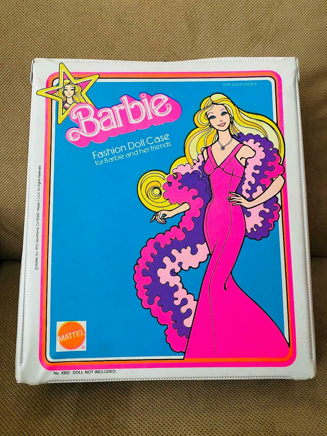 Vintage Superstar Barbie White Fashion Doll Case 1976 Mattel Trunk Excellent Fun