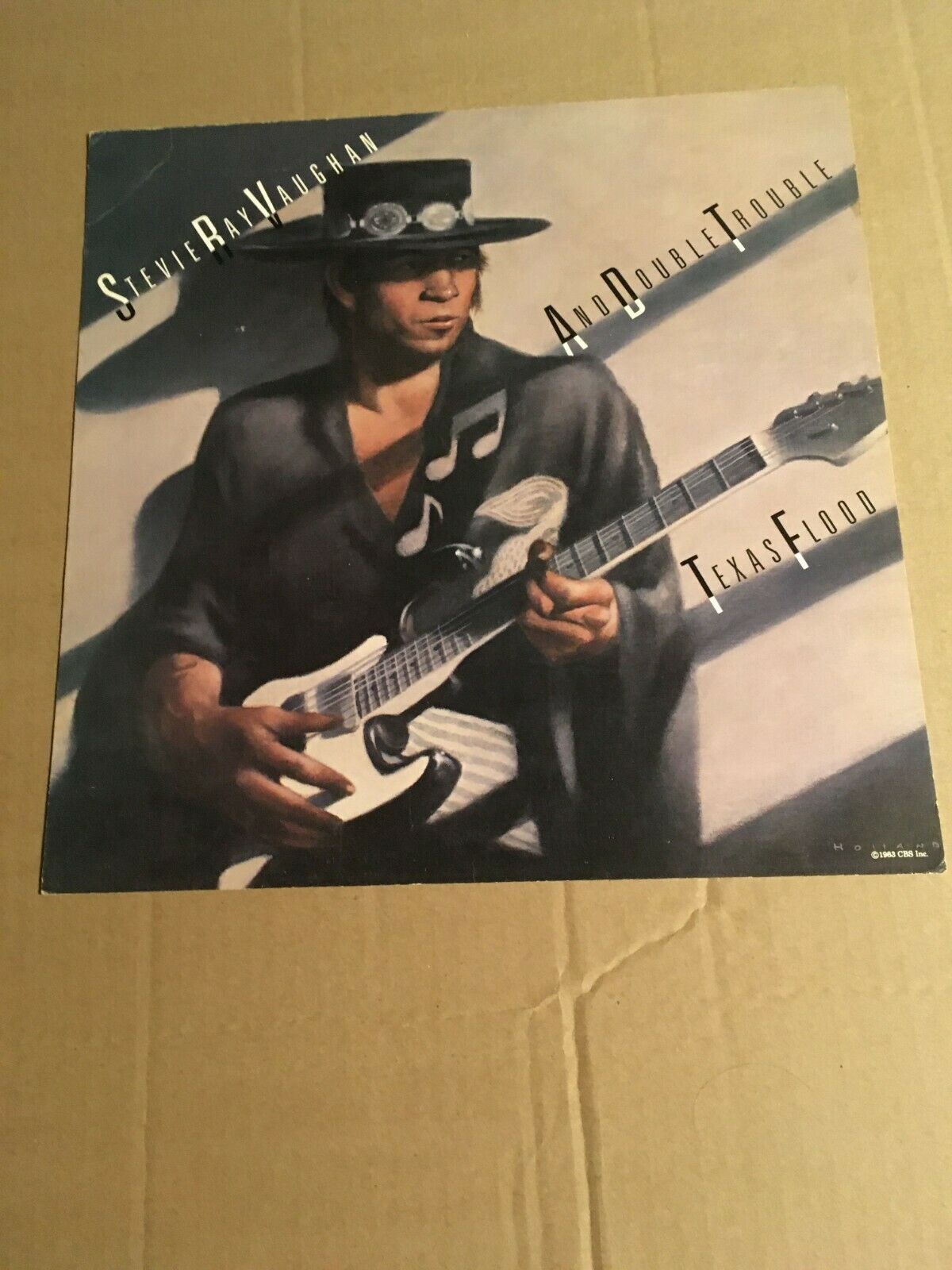 Stevie Ray Vaughn & Double Trouble Texas Flood Us Promo Only Album Flat (poster)