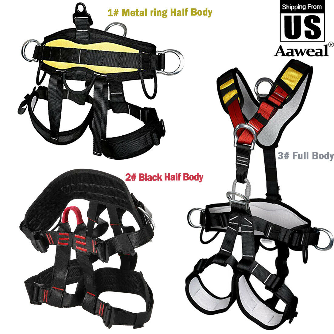 Pro Tree Carving Rock Climbing Harness Equip Gear Rappel Rescue Safety Seat Belt
