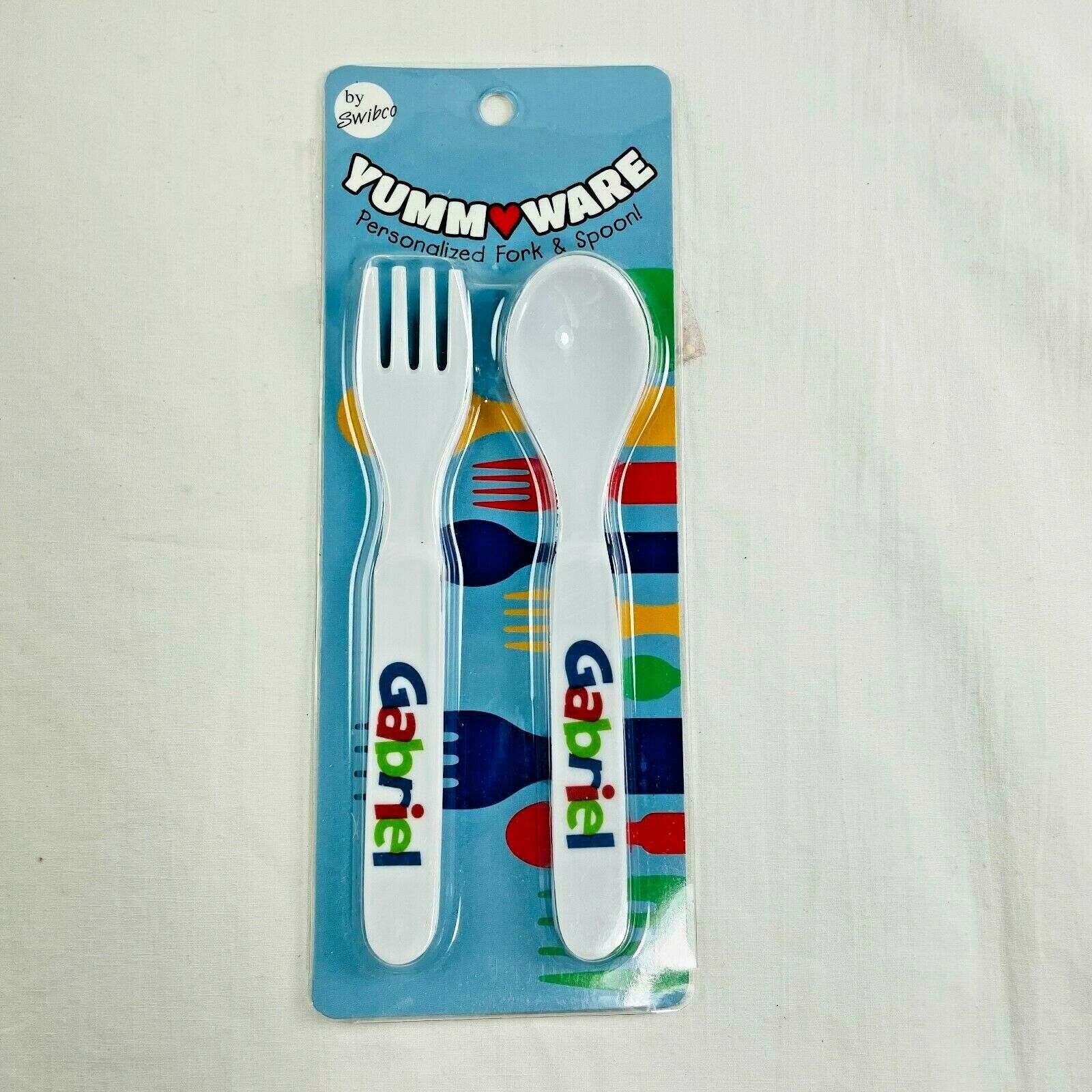 Personalized Fork Spoon Set Gabriel Stocking Stuffer Gift