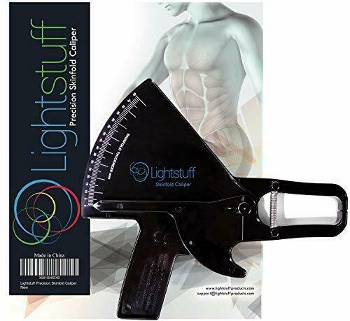 Lightstuff Precision Skinfold Caliper - Easy, Reliable Tool For Monitoring Body