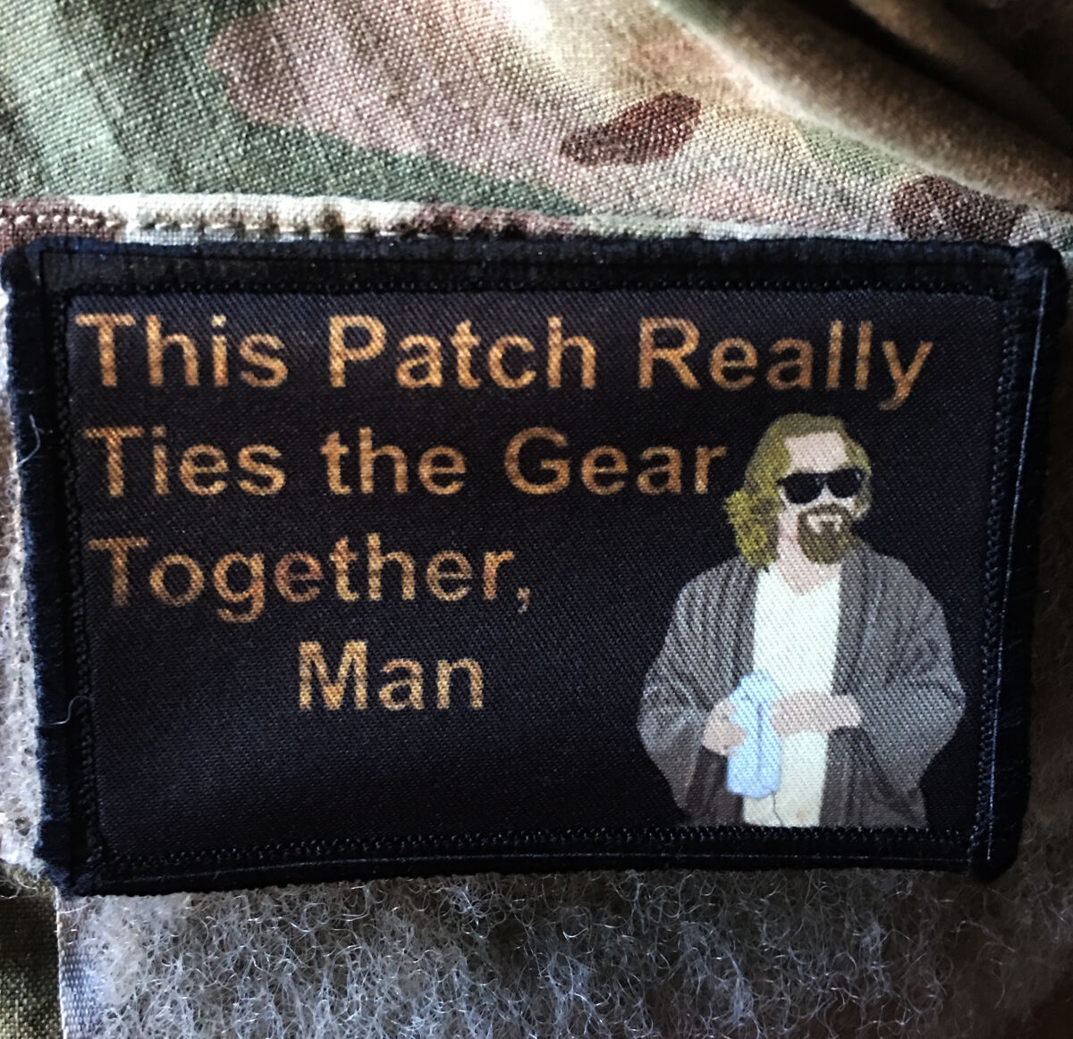 Big Lebowski Movie "pee Rug" The Dude Morale Patch Tactical Army Funny Military